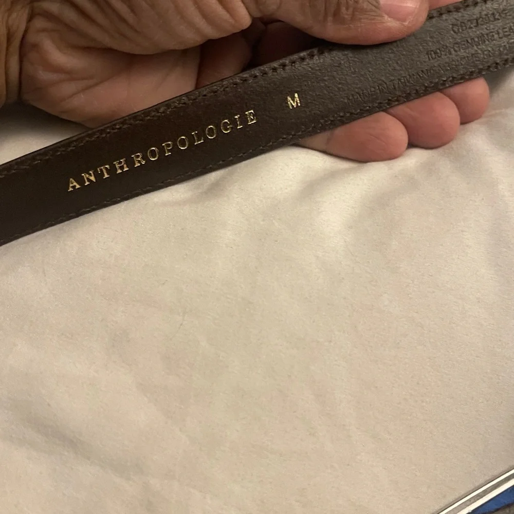 Anthropologie Women’s Elongated Hardware Skinny Belt Size M NWT SoldOut Online